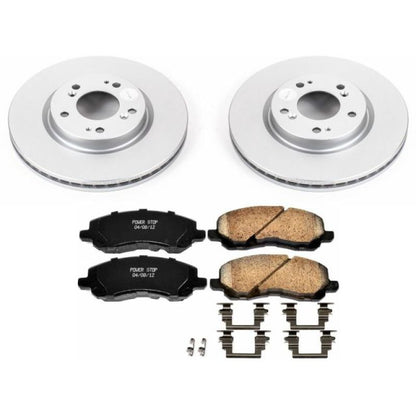 PowerStop Power Stop 06-12 Mitsubishi Eclipse Front Z17 Evolution Geomet Coated Brake Kit