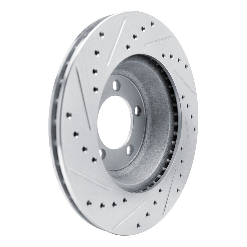 R1 Concepts R1 1965-1972 Dodge Dart Front Right Drilled & Slotted Silver Brake Rotor