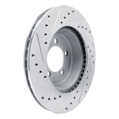 R1 Concepts R1 1965-1972 Dodge Dart Front Right Drilled & Slotted Silver Brake Rotor