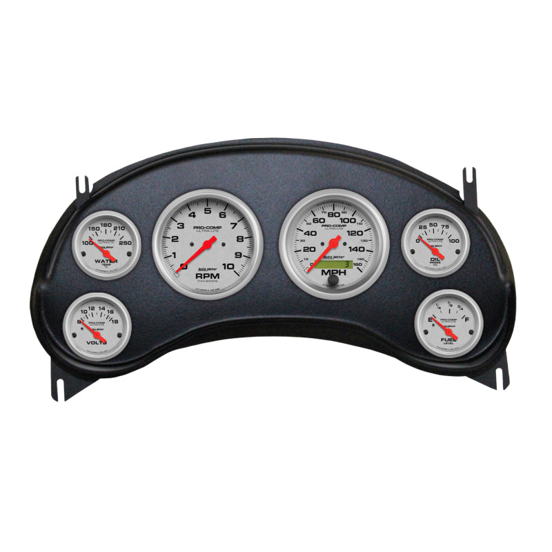 Autometer Ultra-Lite Direct Fit Dash Kit 98-04 Chevy S10 Truck (2 x 3-3/8in. / 4 x 2-1/16in.)