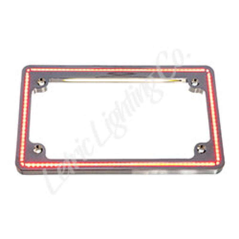 Letric Lighting 18+ HD Softail Perfect Plate Light License Plate Frame Chrome