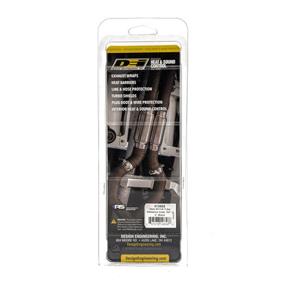 DEI Hi-Temp Shrink Tube 19mm (3/4in) x 2ft w/Adhesive - Black