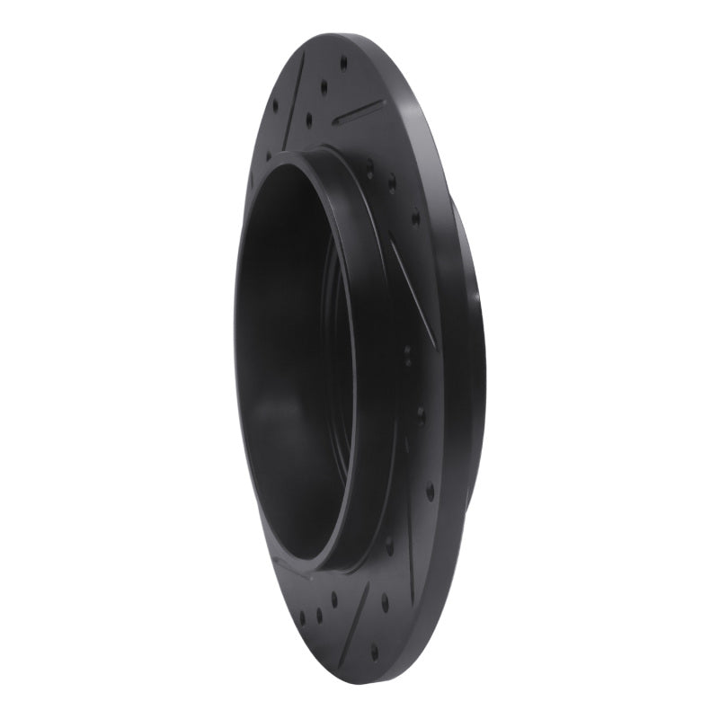 R1 Concepts R1 02-10 Ford Explorer Rear Right Drilled & Slotted Black Brake Rotor