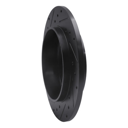 R1 Concepts R1 02-10 Ford Explorer Rear Right Drilled & Slotted Black Brake Rotor