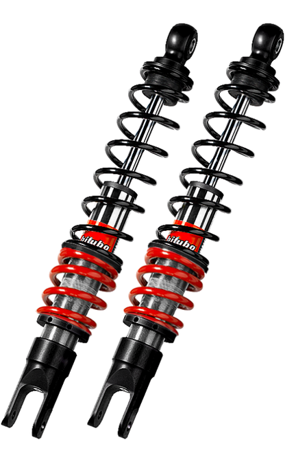Bitubo Suspension Bitubo YGB0 Twinshocks Rear Adjustable: Spring Preload,  Red And Black Springs