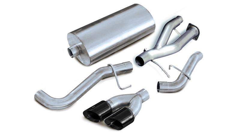 CORSA Performance Corsa 2002-2006 Cadillac Escalade 6.0L V8 3in Cat-Back Single Side w Twin 4in Black Pro-Series Tips