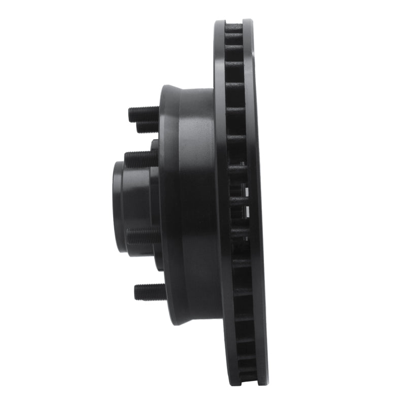 R1 Concepts R1 92-02 Chevrolet G30 Front Left Drilled & Slotted Black Brake Rotor