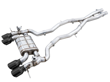 AWE Tuning SwitchPath Cat-Back Exhaust for BMW G8X M3/M4 - Diamond Black Tips
