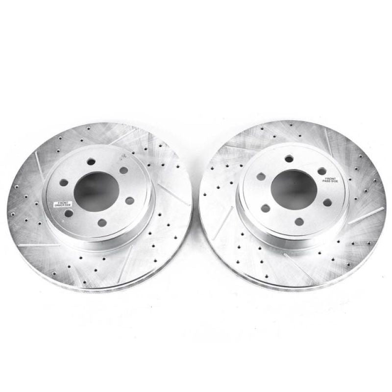 PowerStop Power Stop 2003 Dodge Durango Front Evolution Drilled & Slotted Rotors - Pair
