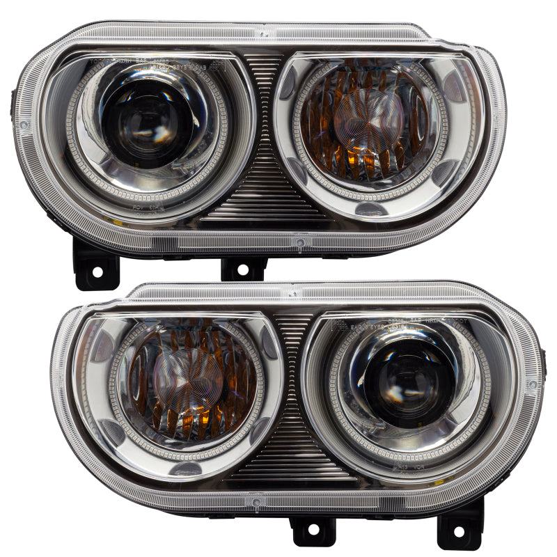 ORACLE Lighting Oracle 08-14 Dodge Challenger SMD HL (HID Style) - ColorSHIFT w/o Controller