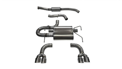 CORSA Performance Corsa 2008-2014 Subaru Impreza Hatchback STI 2.5L Turbo Manual Polished Sport Cat-Back Exhaust