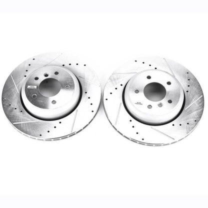 PowerStop Power Stop 08-10 BMW 535i Rear Evolution Drilled & Slotted Rotors - Pair