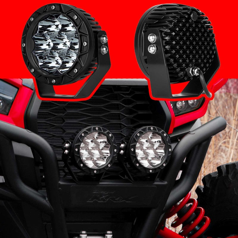 XKGLOW XK Glow Spot Beam Cube Offroad Round Work Light Kit 1pc 5in