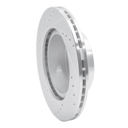 R1 Concepts R1 89-92 Toyota Cressida Front Right Drilled & Slotted Silver Brake Rotor
