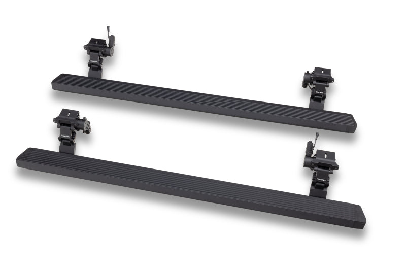 Go Rhino RealTruck 20-24 Jeep Gladiator CC 4dr VoltStep Electric Running Board Kit (Cut/Drill Req.) - Tex Blk