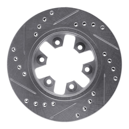 R1 Concepts R1 85-97 Nissan D21 Pickup RWD (4 Cyl Excl HD) Front Right Drill & Slot Silver Brake Rotor