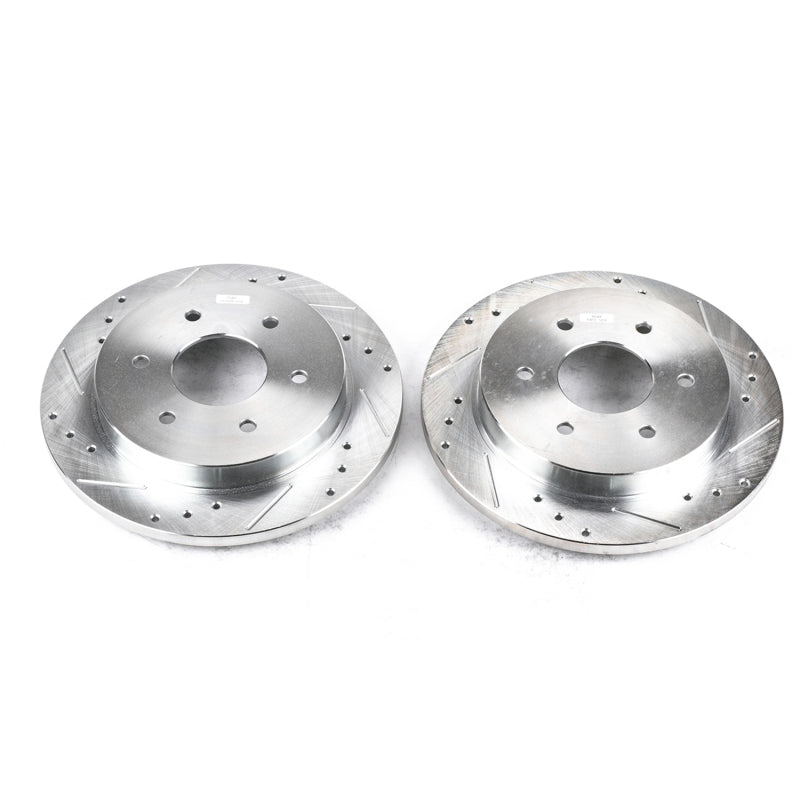 PowerStop Power Stop 04-10 Infiniti QX56 Rear Evolution Drilled & Slotted Rotors - Pair