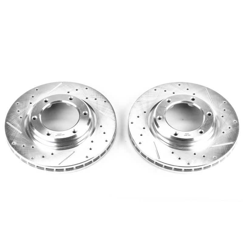 PowerStop Power Stop 96-97 Lexus LX450 Front Evolution Drilled & Slotted Rotors - Pair