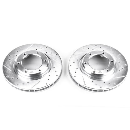 PowerStop Power Stop 96-97 Lexus LX450 Front Evolution Drilled & Slotted Rotors - Pair