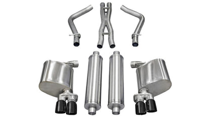CORSA Performance Corsa 2011-2014 Dodge Charger R/T 5.7L V8 Black Xtreme Cat-Back Exhaust
