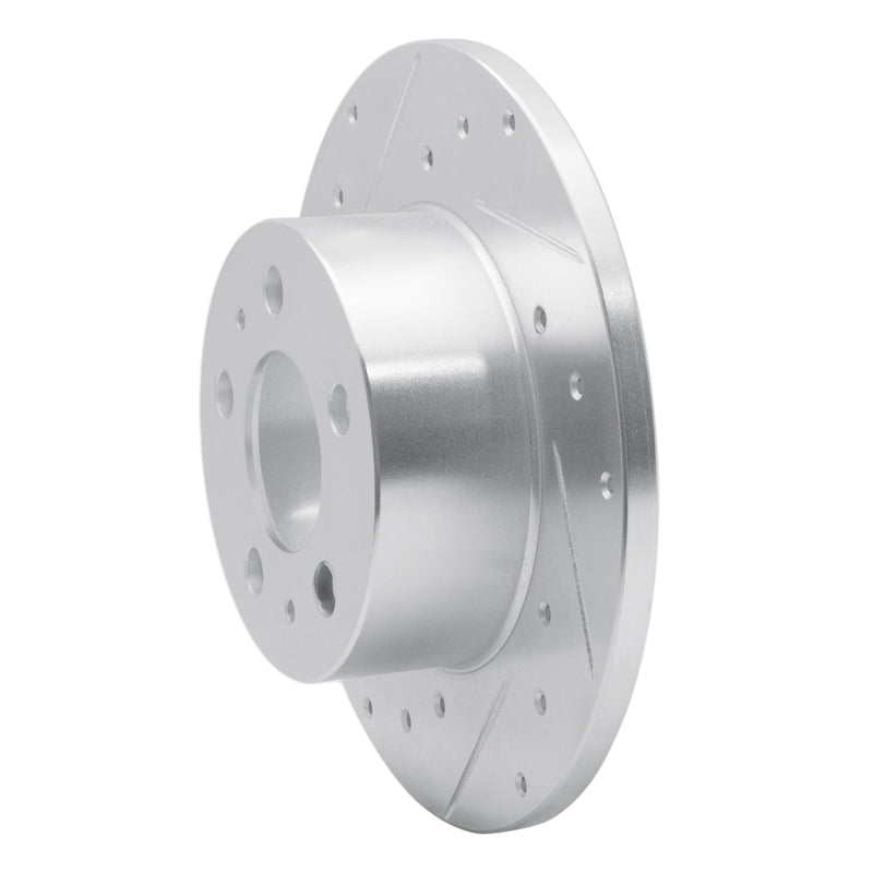 R1 Concepts R1 67-72 Volvo 164 Front Left Drilled & Slotted Silver Brake Rotor