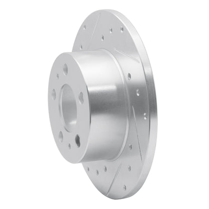 R1 Concepts R1 67-72 Volvo 164 Front Left Drilled & Slotted Silver Brake Rotor