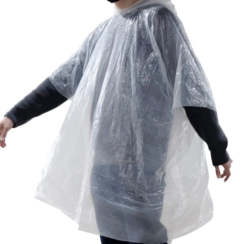 Rays Foldable Poncho Transparent White / White Case