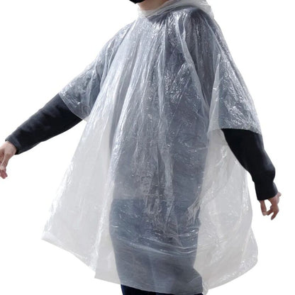 Rays Foldable Poncho Transparent White / White Case