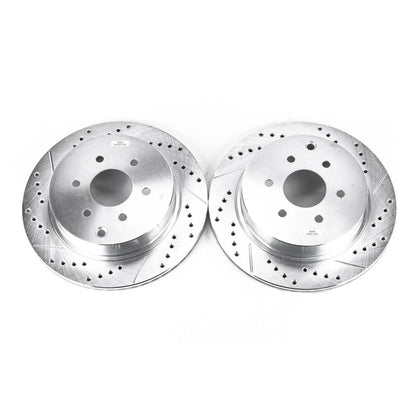 PowerStop Power Stop 05-12 Nissan Pathfinder Rear Evolution Drilled & Slotted Rotors - Pair
