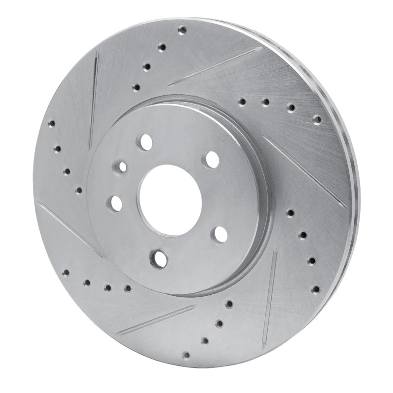 R1 Concepts R1 13-22 Buick Encore Front Left Drilled & Slotted Silver Brake Rotor