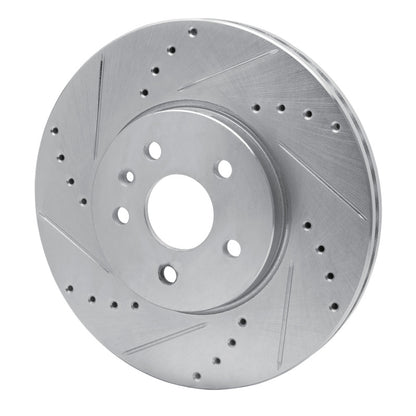 R1 Concepts R1 13-22 Buick Encore Front Left Drilled & Slotted Silver Brake Rotor