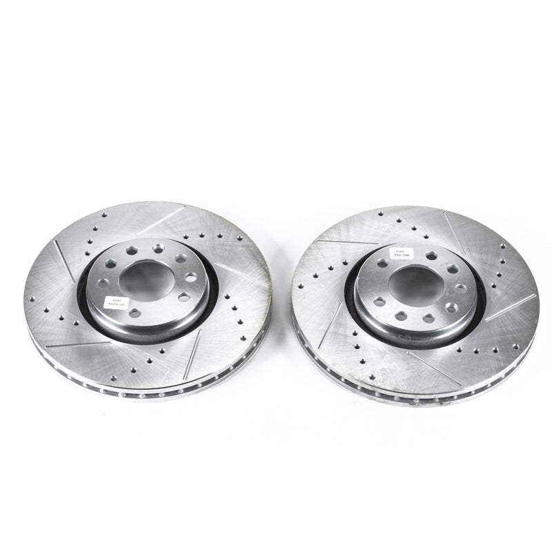 PowerStop Power Stop 06-11 Saab 9-3 Front Evolution Drilled & Slotted Rotors - Pair