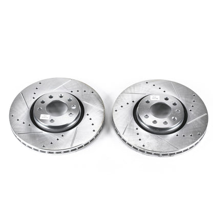 PowerStop Power Stop 06-11 Saab 9-3 Front Evolution Drilled & Slotted Rotors - Pair
