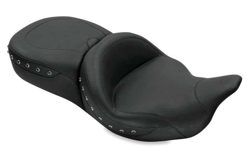 Mustang Motorcycle Mustang 08-21 Harley Electra Glide,Rd Glide,Rd King,Str Glide Super Tour 1PC Seat Blk Pearls - Black