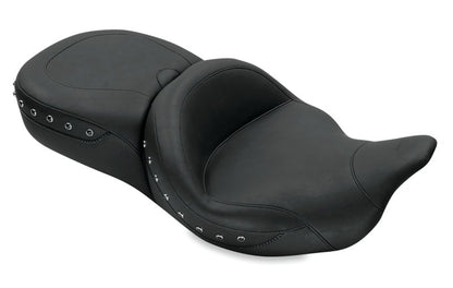 Mustang Motorcycle Mustang 08-21 Harley Electra Glide,Rd Glide,Rd King,Str Glide Super Tour 1PC Seat Blk Pearls - Black