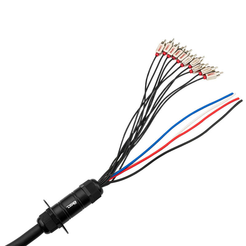 DS18 Medusa Wire Pack 10 Channel RCA 4 x 12GA OFC Power Wire 50-Feet