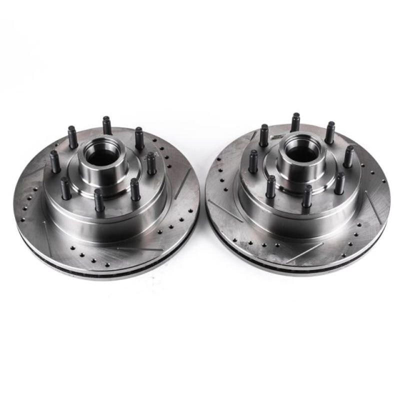 PowerStop Power Stop 99-07 Ford E-350 Super Duty Front Drilled & Slotted Rotor - Pair