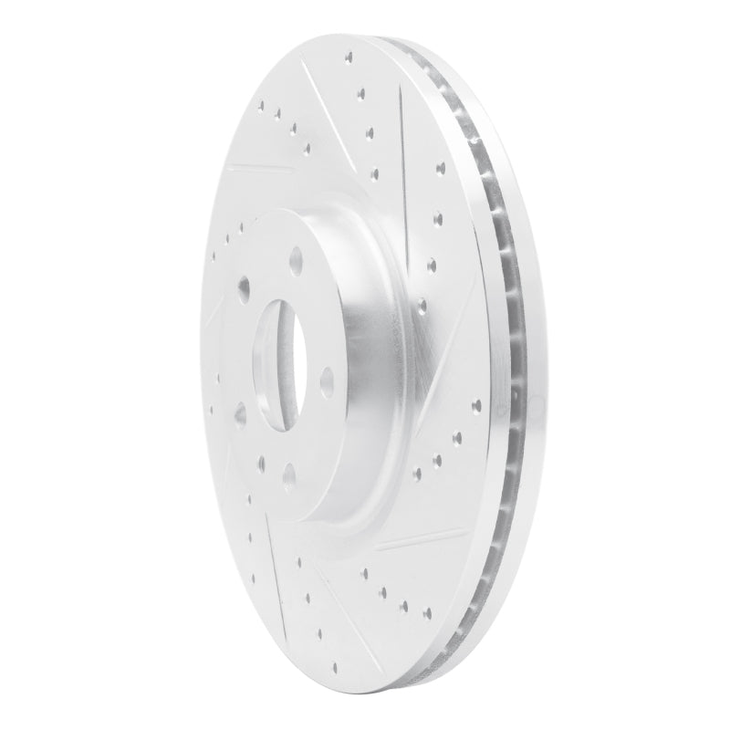 R1 Concepts R1 13-20 Ford Fusion Front Right Drilled & Slotted Silver Brake Rotor
