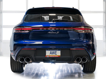 AWE Tuning 2022+ Porsche Macan 2.9TT Touring Edition Cat-Back Exhaust w/ Chrome Silver Tips