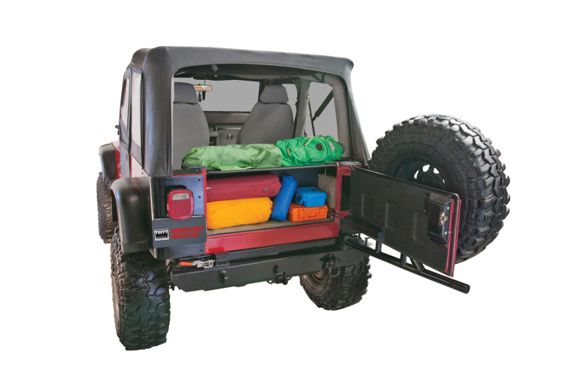 Tuffy Products Tuffy Yj Tailgate Security Enclosure- 01Blk 8795 Yj Wg