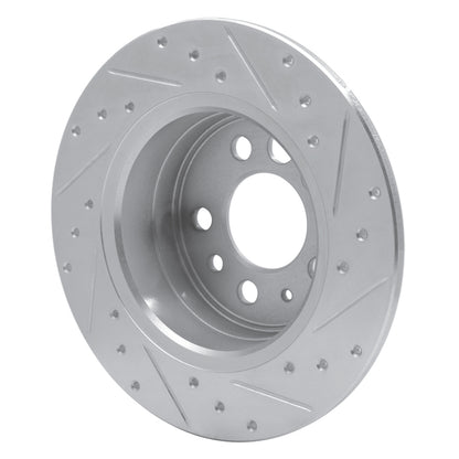 R1 Concepts R1 1974-1995 Volvo 245 Rear Left Drilled & Slotted Silver Brake Rotor