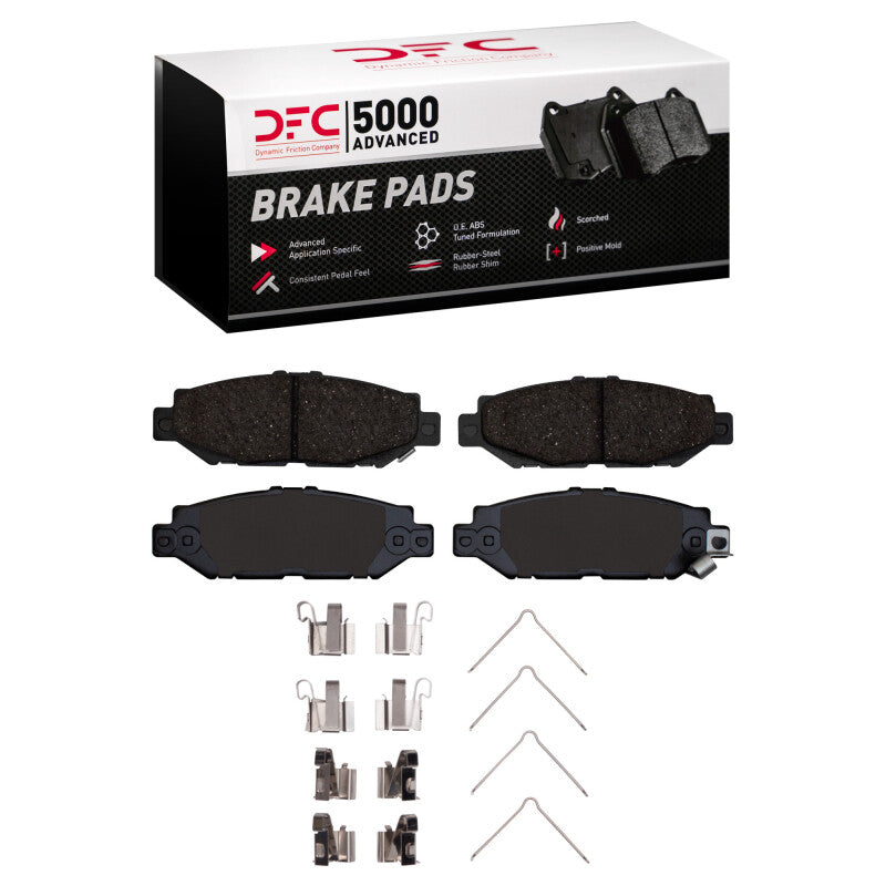 DFC 92-00 Lexus SC400 Rear 5000 Advanced Ceramic Brake Pads and Hardware Kit