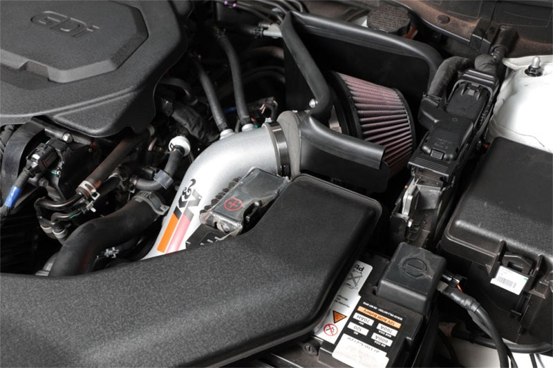 K&N Engineering K&N 15-18 Hyundai Sonata L4-2.4L F/I Silver Typhoon Short Ram Intake
