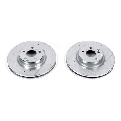 PowerStop Power Stop 2006 Mercedes-Benz CLS500 Front Evolution Drilled & Slotted Rotors - Pair