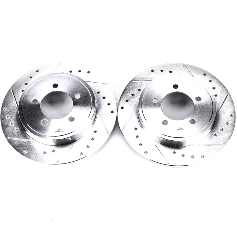 PowerStop Power Stop 02-10 Ford Explorer Rear Evolution Drilled & Slotted Rotors - Pair