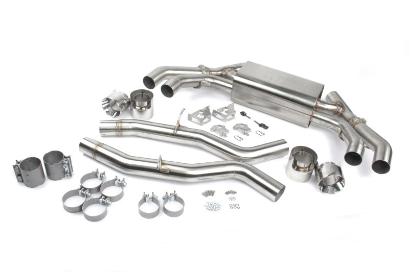 Dinan 20-25 BMW X3 M/X4 M (F97/F98) Free Flow Axleback Exhaust System - Polished Tips