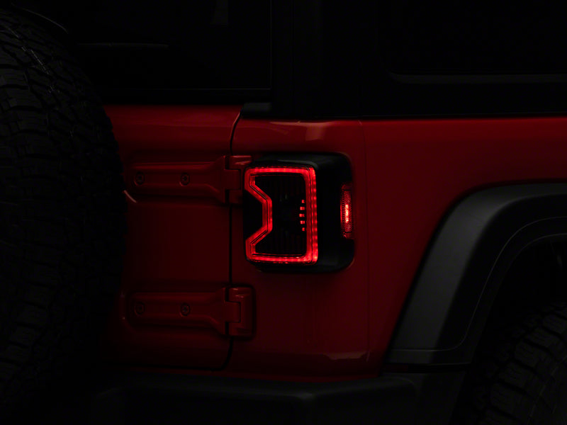 Raxiom 18-23 Jeep Wrangler JL LED Tail Lights- Black Housing (Smoked Lens)