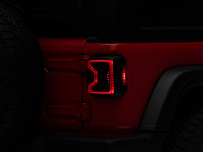 Raxiom 18-23 Jeep Wrangler JL LED Tail Lights- Black Housing (Smoked Lens)