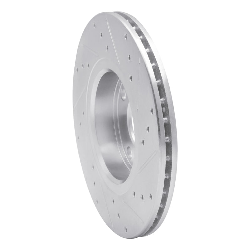 R1 Concepts R1 06-10 Fiat Punto (Mexico) Front Left Drilled & Slotted Silver Brake Rotor