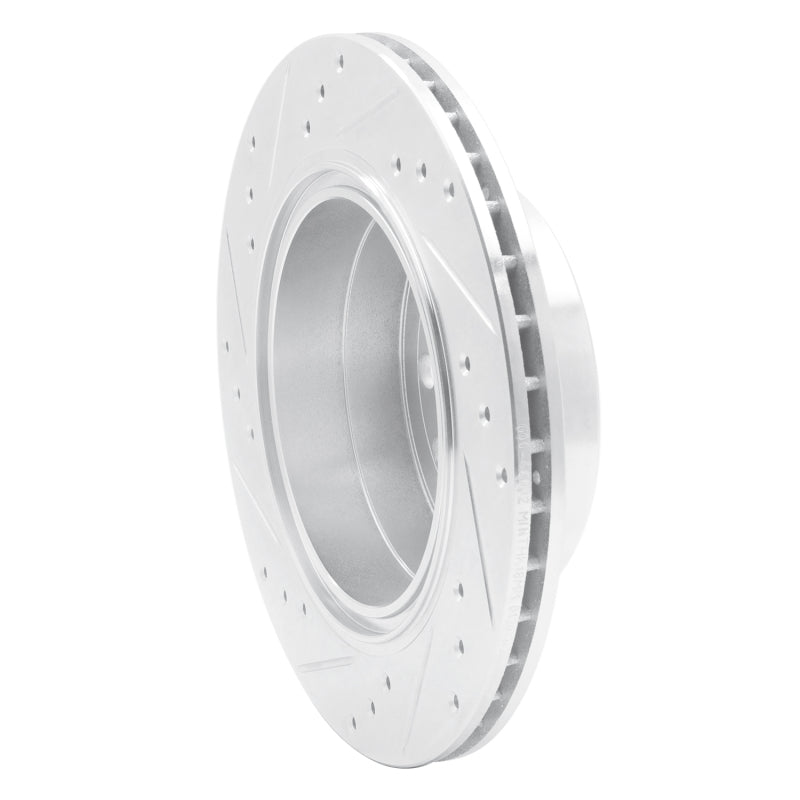 R1 Concepts R1 01-01 Cadillac CATERA Rear Right Drilled & Slotted Silver Brake Rotor